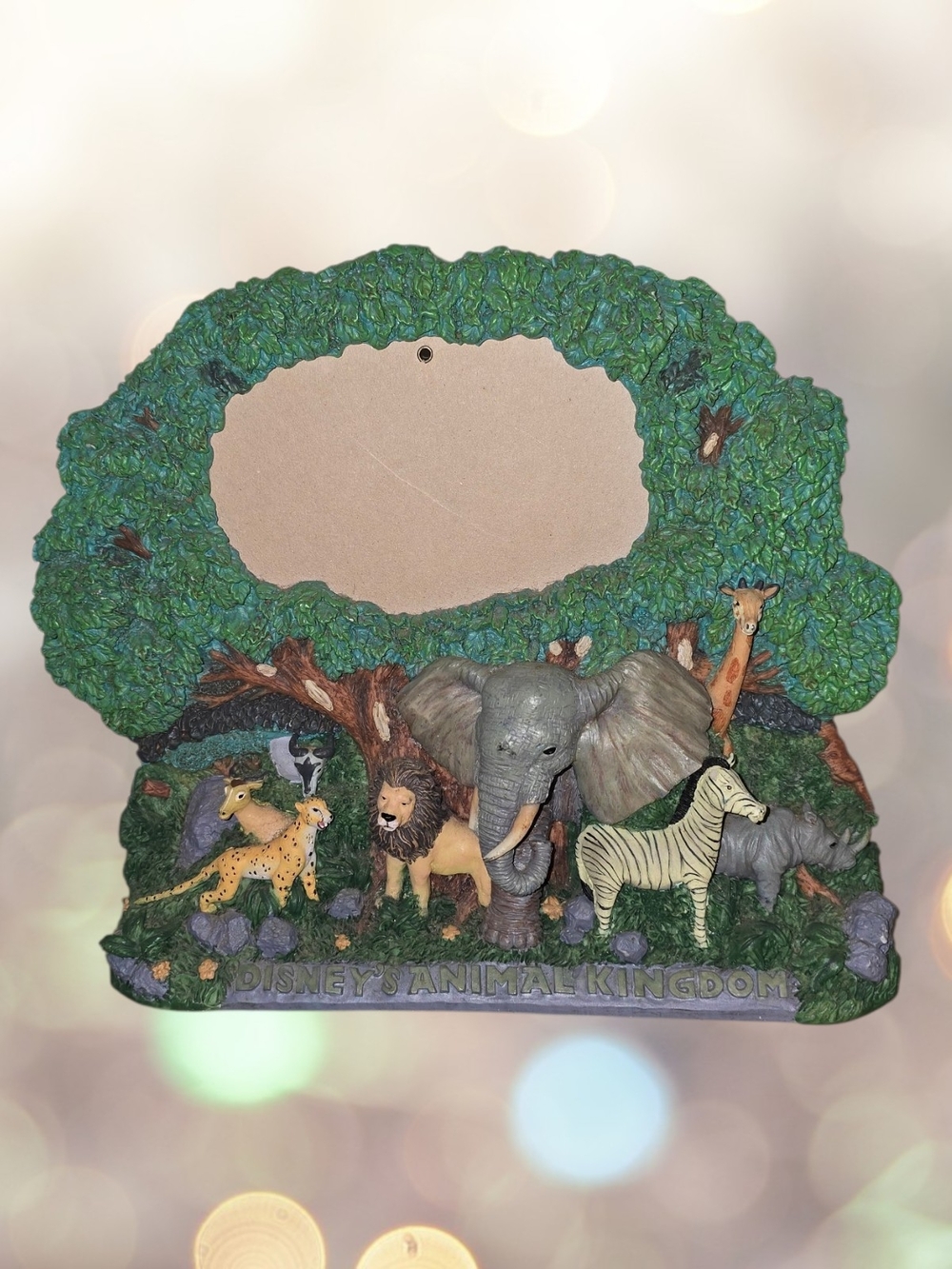 Disney Animal Kingdom Green and Multicolor Resin Picture Frame